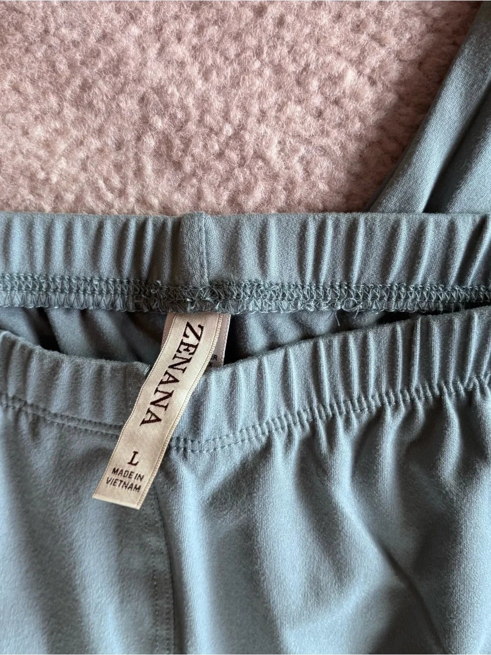 Zenana Outfitters Slate Blue Lounge Sleep Set Pajamas Large